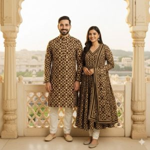 ✨ Eid Special Couple Panjabi Three Piece Combo ✨
