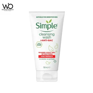 ✨ Simple Facewash Anti-Bac Cleansing Wash Kind Defense 150ml ✨