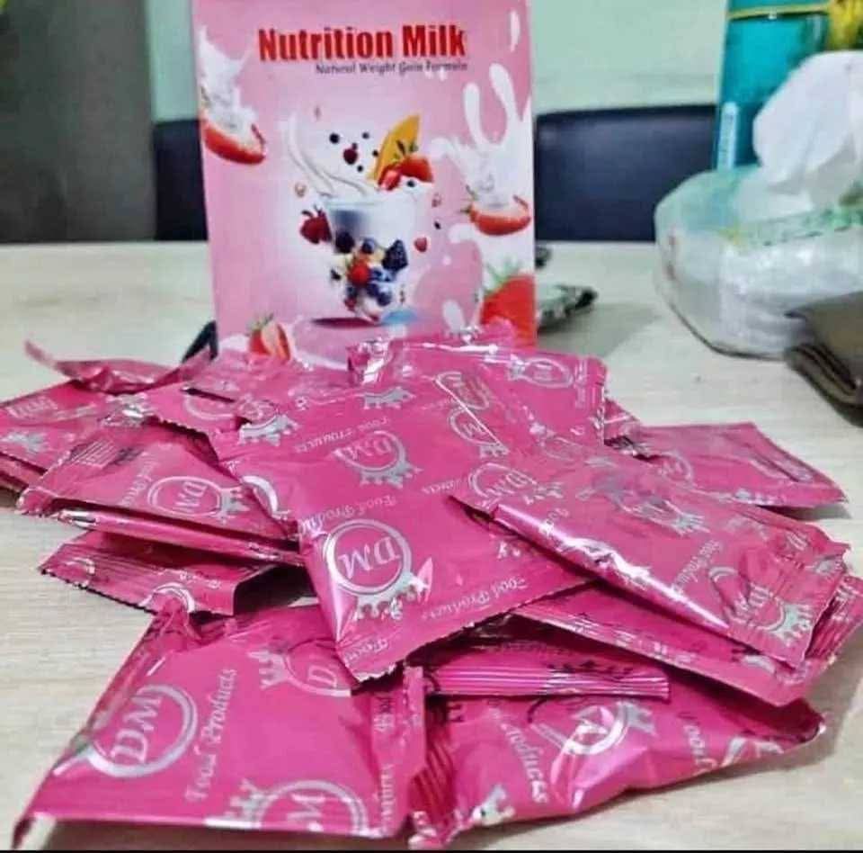 Nutrition Milk Weight Gain Formula – Strawberry & Mixed Fruits Flavor (30 Sachets)