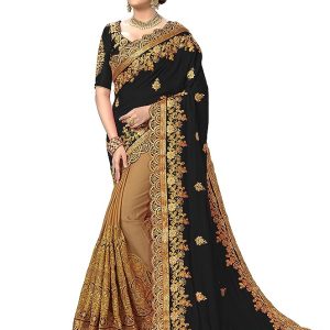 Indian Georgette Saree with Blouse Piece – Premium Embroidery Design