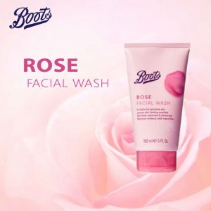 Boots Rose Facial Wash – Gentle Cleanser for Sensitive Skin