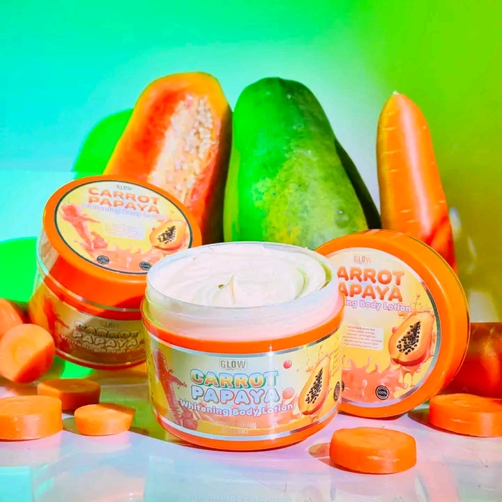 Glow Industry Carrot Papaya White Body Cream (250g) – উজ্জ্বল, মসৃণ ও কোমল ত্বকের জন্য - Image 4