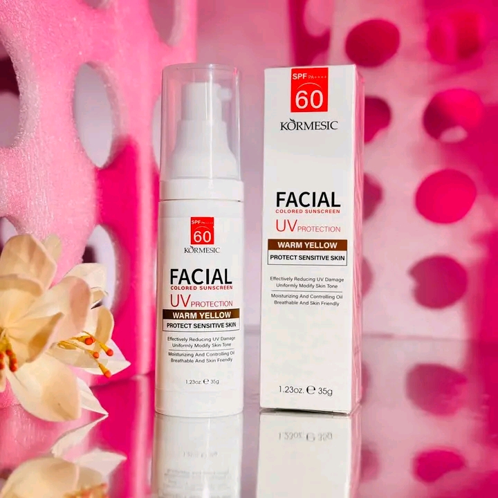 ✨ KORMESIC Facial Colored Sunscreen (35G) ✨☀️ Made in China 🇨🇳