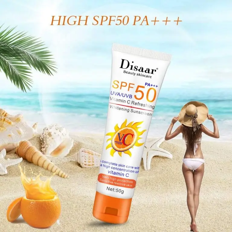 Disaar Vitamin C Sunscreen SPF50 PA+++ 50gm Oil Free Sunscreen & Aftersun Cream - Image 4