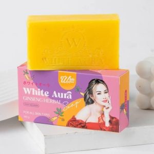 ✨ White Aura Ginseng Herbal Soap – 160g