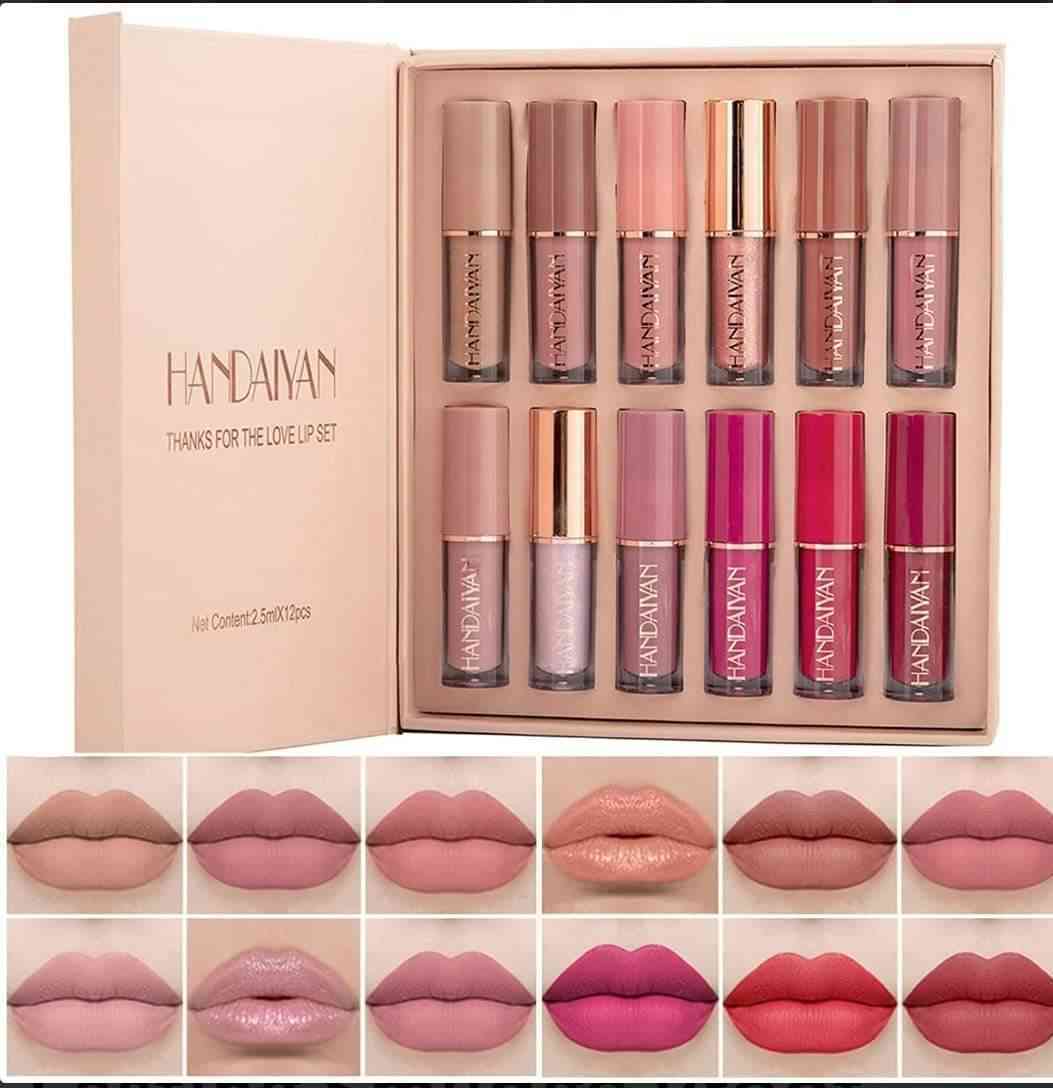 Handiyan Lipstick 12 Pcs Set – Matte & Long Lasting Lip Collection - Image 4
