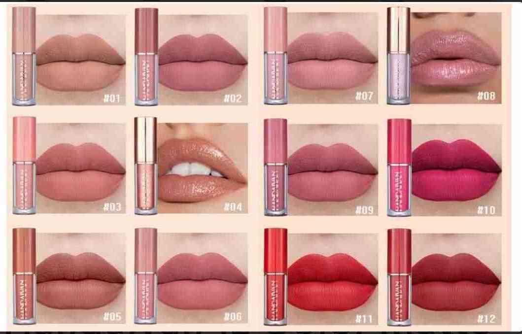 Handiyan Lipstick 12 Pcs Set – Matte & Long Lasting Lip Collection