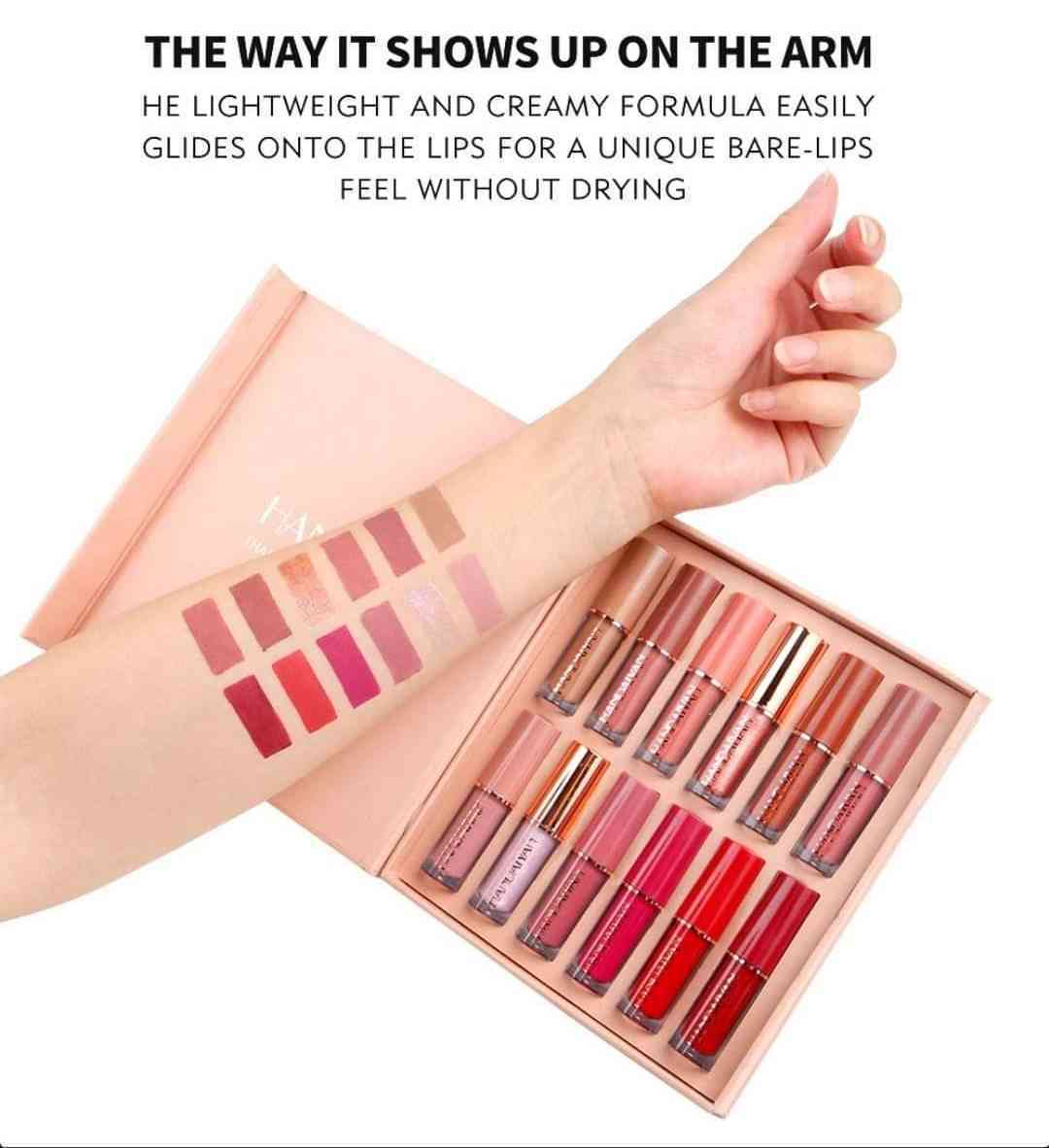 Handiyan Lipstick 12 Pcs Set – Matte & Long Lasting Lip Collection - Image 2