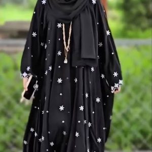 Star Koti Borka – Dubai Cherry Fabrics with Embroideryt