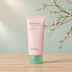 Felicia Retinol & Hyaluronic Acid Cleansing Foam – Deep Clean & Hydration 100ml