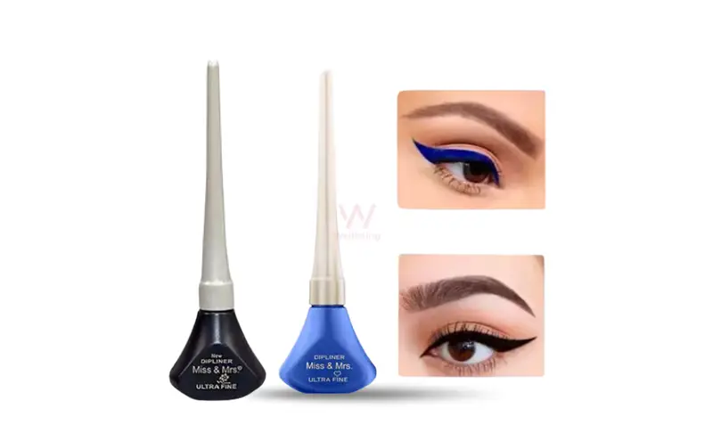 Miss & Mrs Ultra Fine Dip-liner Liquid Eye Liner – 4.5ml (Blue & Black)