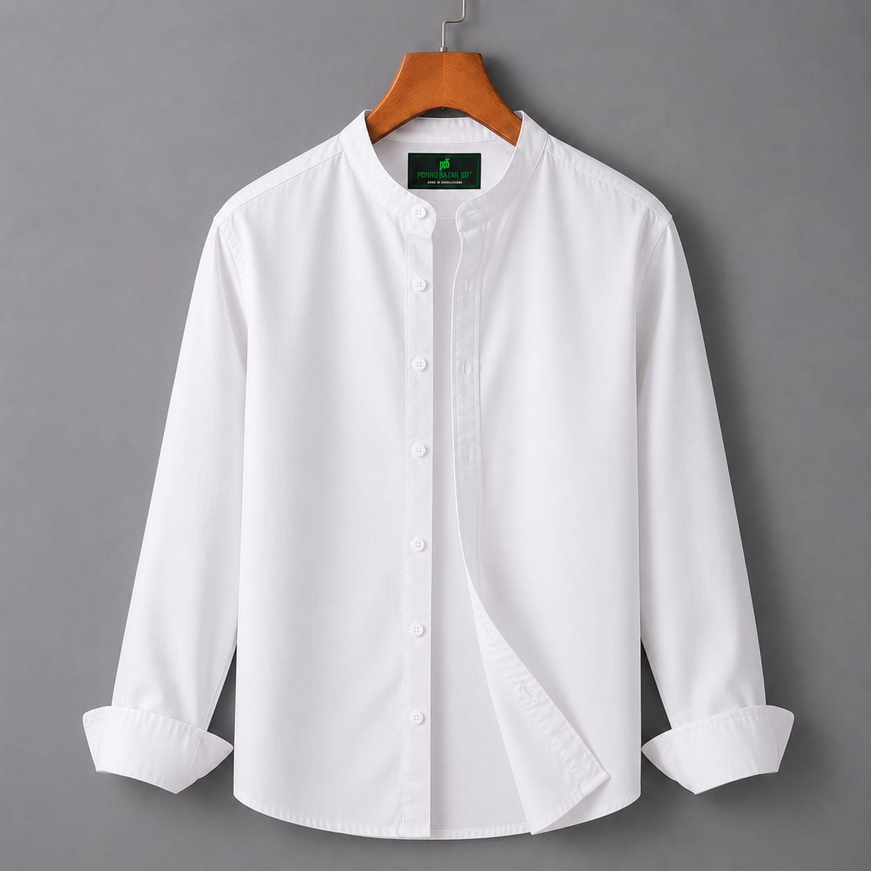 প্রিমিয়াম অক্সফোর্ড কটন সলিড শার্ট - Premium Oxford Cotton Solid Shirt - Image 6