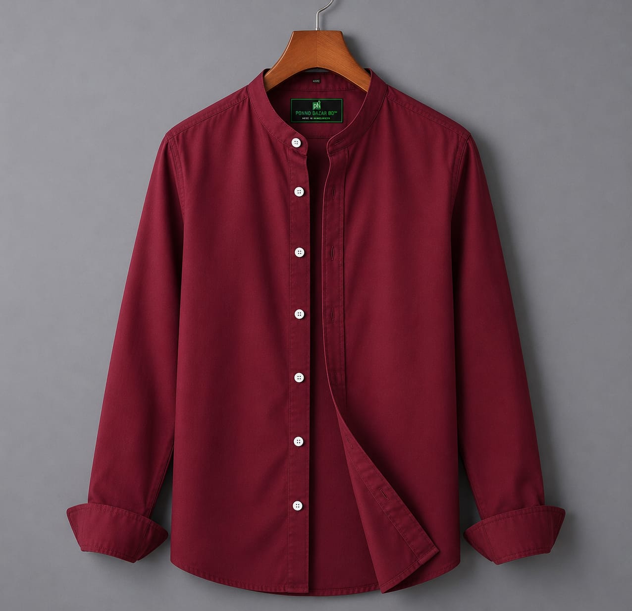 প্রিমিয়াম অক্সফোর্ড কটন সলিড শার্ট - Premium Oxford Cotton Solid Shirt - Image 7