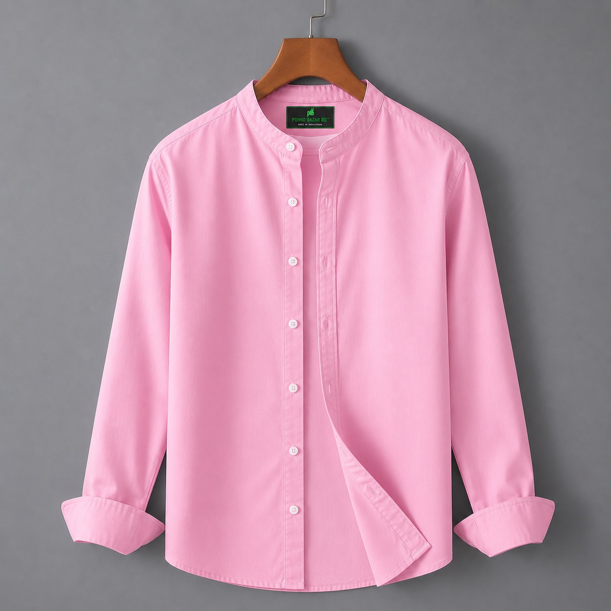 প্রিমিয়াম অক্সফোর্ড কটন সলিড শার্ট - Premium Oxford Cotton Solid Shirt - Image 2