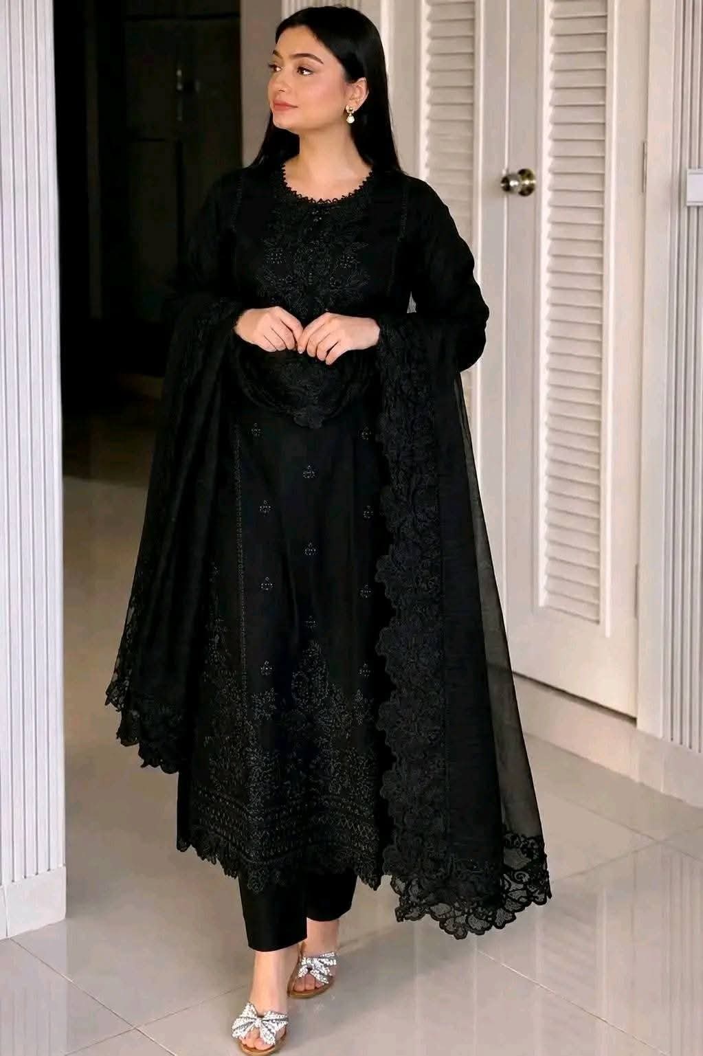 এম্ব্রয়ডারি থ্রি পিস - Embroidery Three Piece - Image 5