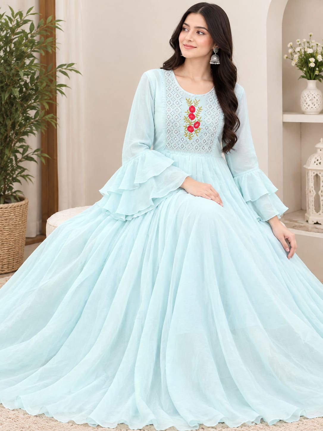 সিকুয়েন্স গাউন ওয়ান পিস - Sequence Gown One Piece - Image 2