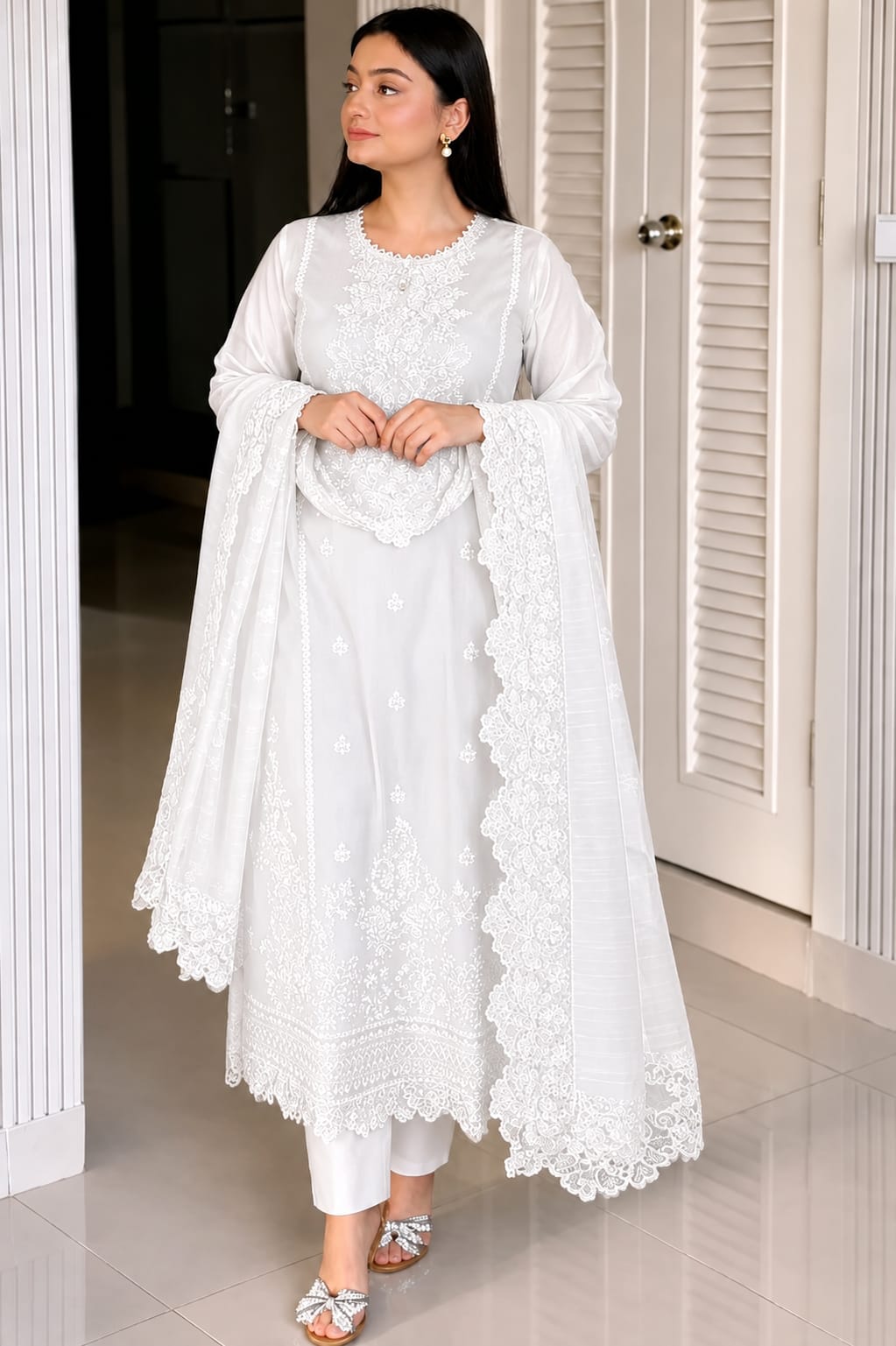 এম্ব্রয়ডারি থ্রি পিস - Embroidery Three Piece - Image 6