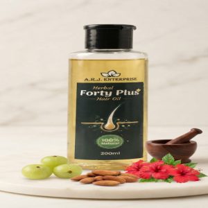 Herbal Forty Plus Hair Oil – 200ml | Natural Hair Growth & Anti-Hair Fall