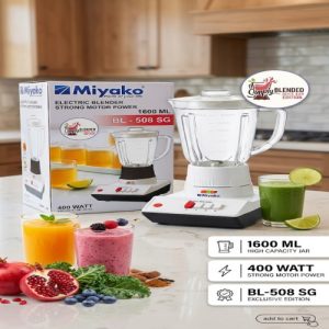 Miyako BL-508 SG Electric Blender & Juice Maker – 1600ml, 400W