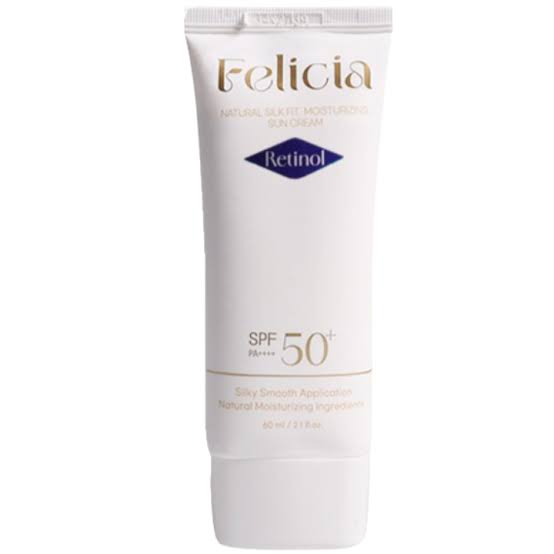 Felicia Natural Silk Fit Moisturizing Retinol Sun Cream SPF 50+ PA+++ (60ml) - Image 2