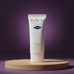 Felicia Natural Silk Fit Moisturizing Retinol Sun Cream SPF 50+ PA+++ (60ml)